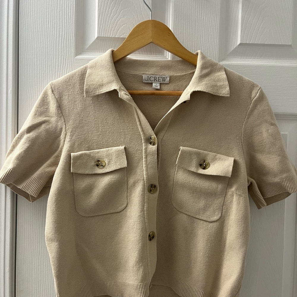 J. Crew Short-sleeve pocket cardigan - Picture 4 of 6
